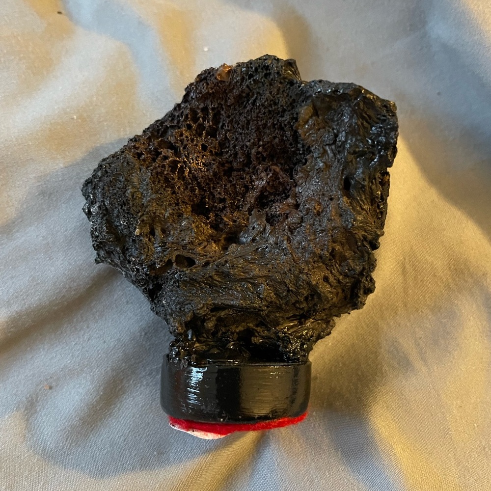 Handcrafted Black Lava Stone Decorative Accent - Home Accents Decor